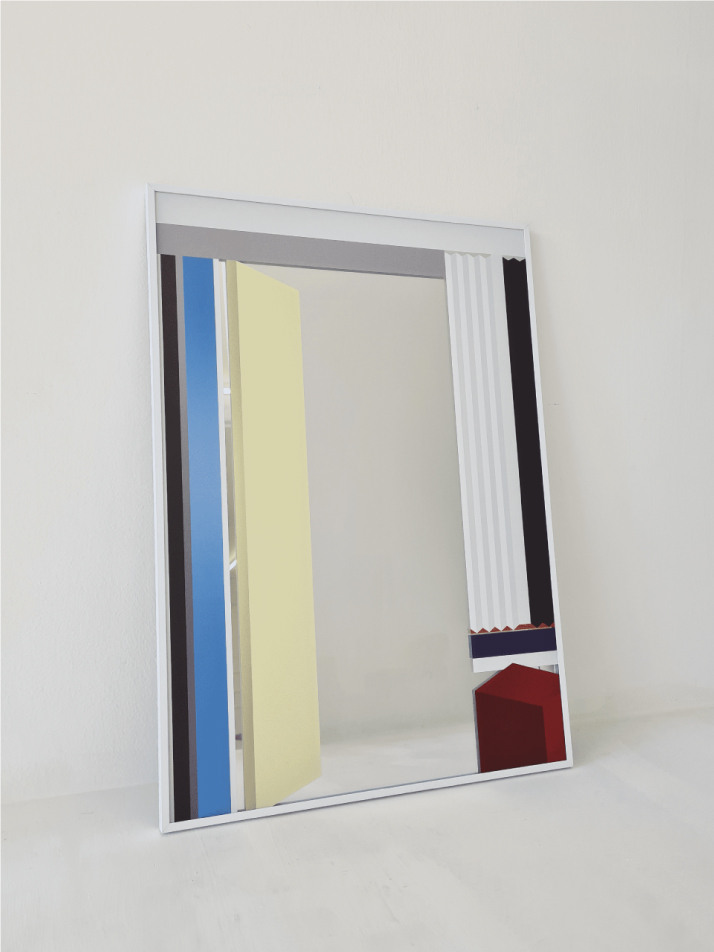 직선의 문 포스터 거울 B3