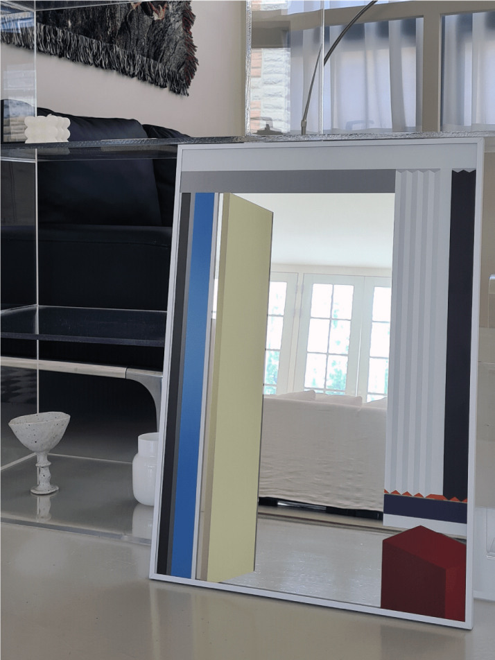 직선의 문 포스터 거울 B3