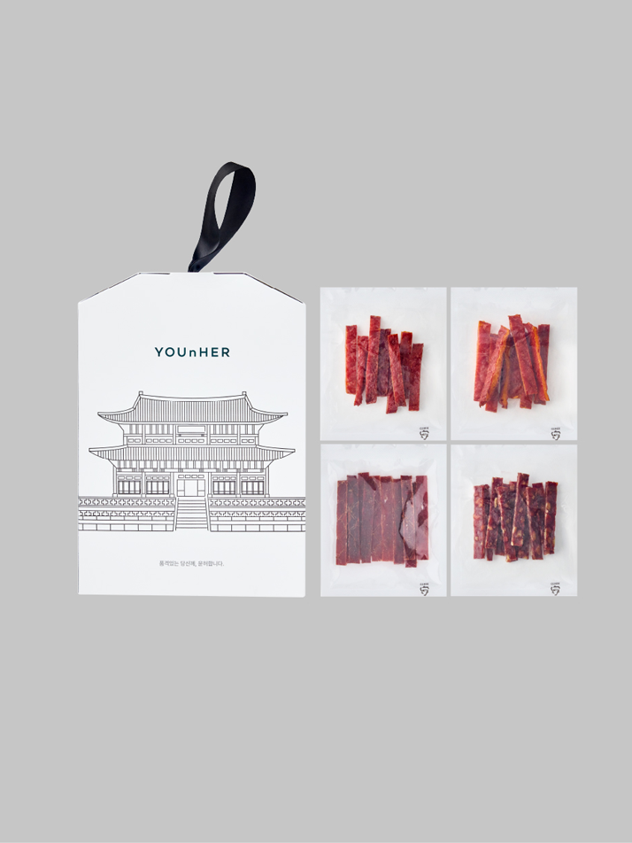 윤허 육포 궁 세트 120g (30g*4입)