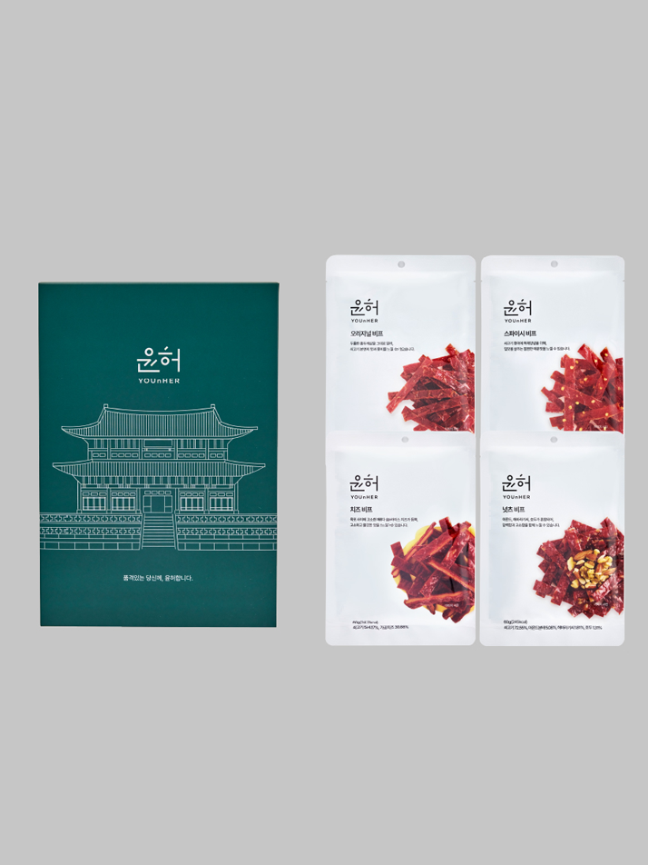 윤허 육포 궁정 세트 240g (60g*4입)
