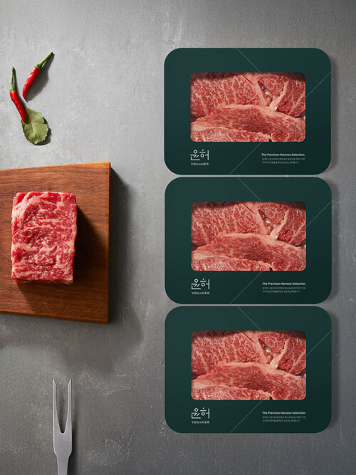 윤허 오메가 한우 홈파티 세트(3팩구성)