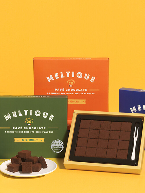 멜티크 저당 파베 생 초콜릿 3종 (밀크/다크/밀크앤다크)