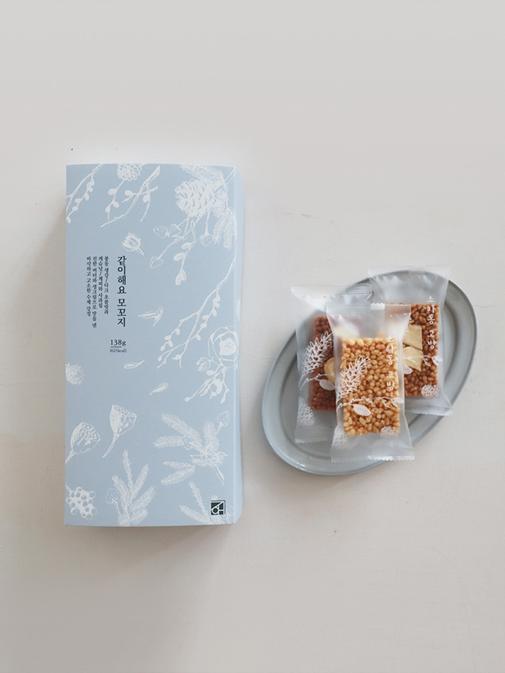 같이해요 138g 봉동생강 다크초코 애플시나몬맛 수제강정 9개입 /쇼핑백