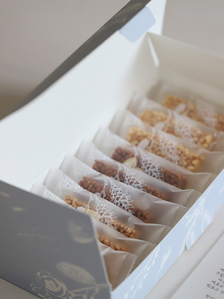 같이해요 138g 봉동생강 다크초코 애플시나몬맛 수제강정 9개입 /쇼핑백