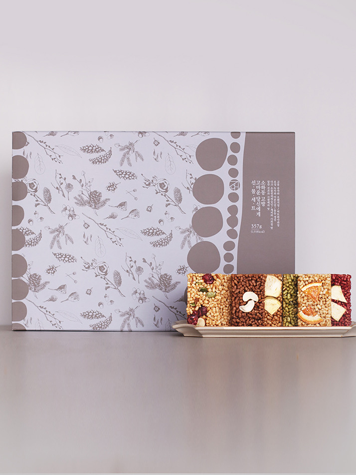 고마운 당신에게 357g 7가지맛 수제강정 27개입 /쇼핑백 