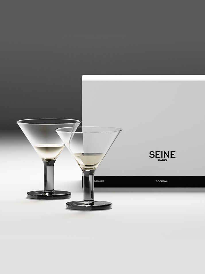 센느파리 크리스탈 글라스 NO.6 칵테일잔 2P SET 와인잔 샴페인잔