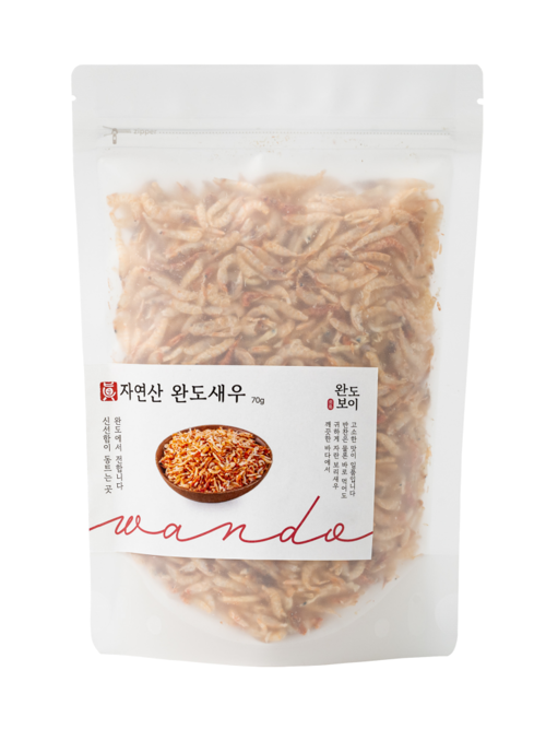 완도보이 진자연산 완도새우(70g) * 1팩