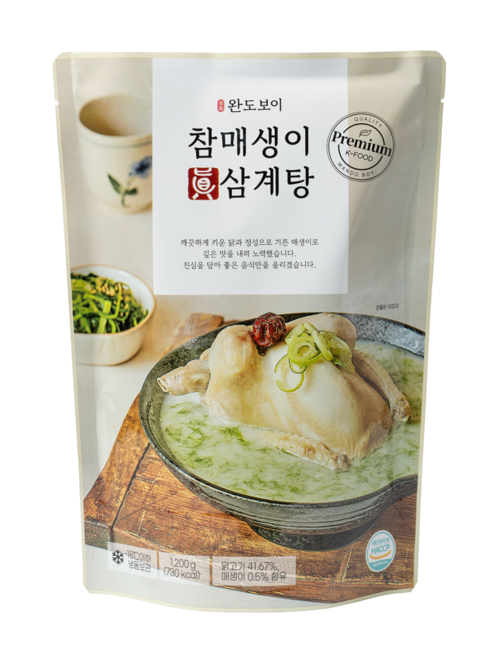 [팩수 선택] 완도보이 참매생이 진삼계탕 (1.2kg)