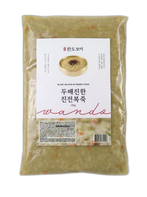 [팩수 선택] 완도보이 두배 진한 진 전복죽 (600g)