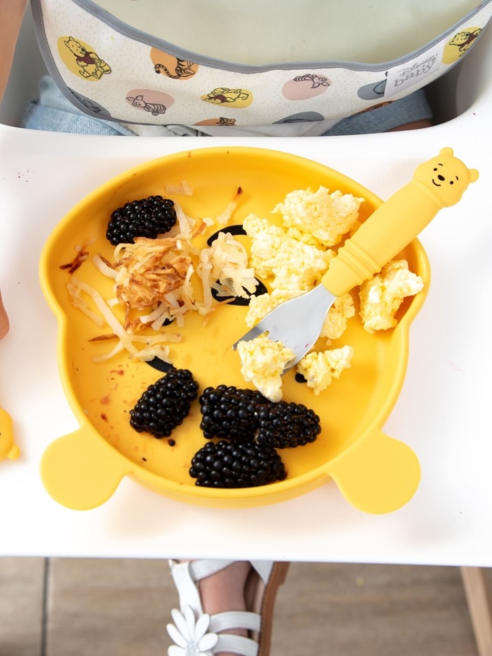 범킨스 디즈니 스테인레스 키즈 스푼 & 포크 + 케이스 세트 미키 푸우