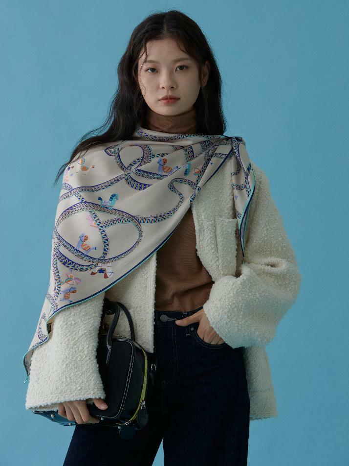 트라이앵글 웜 그레이 _ 스카프