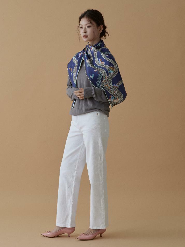 트라이앵글 네이비 _ 스카프