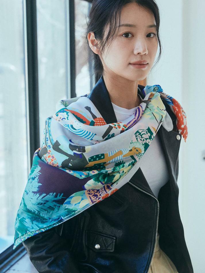 스퀘어_가든파티-이브닝 스카프