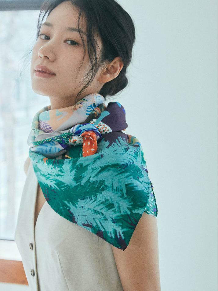 스퀘어_가든파티-이브닝 스카프