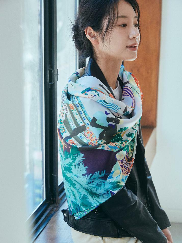 스퀘어_가든파티-이브닝 스카프