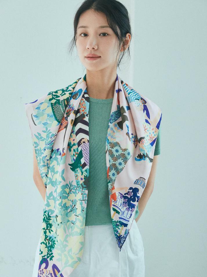 스퀘어 가든파티 써니 스카프