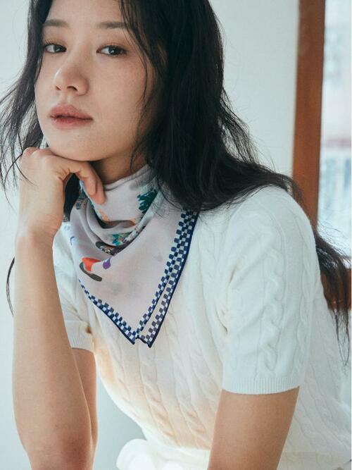 반다나_피크닉 댄스 코튼 스카프