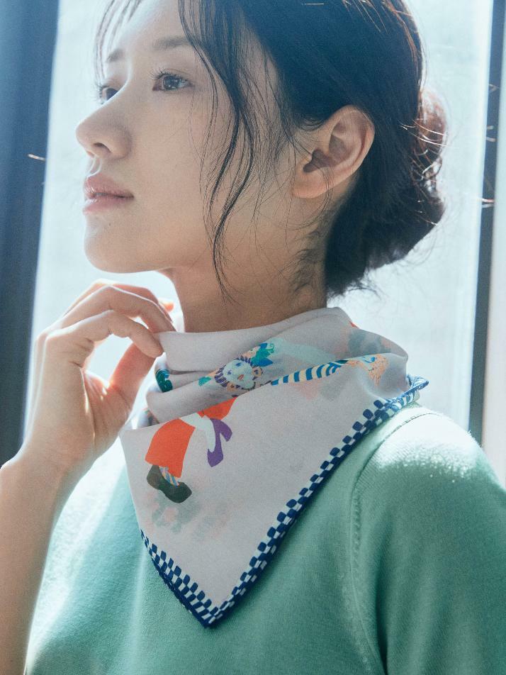 반다나_피크닉 댄스 코튼 스카프
