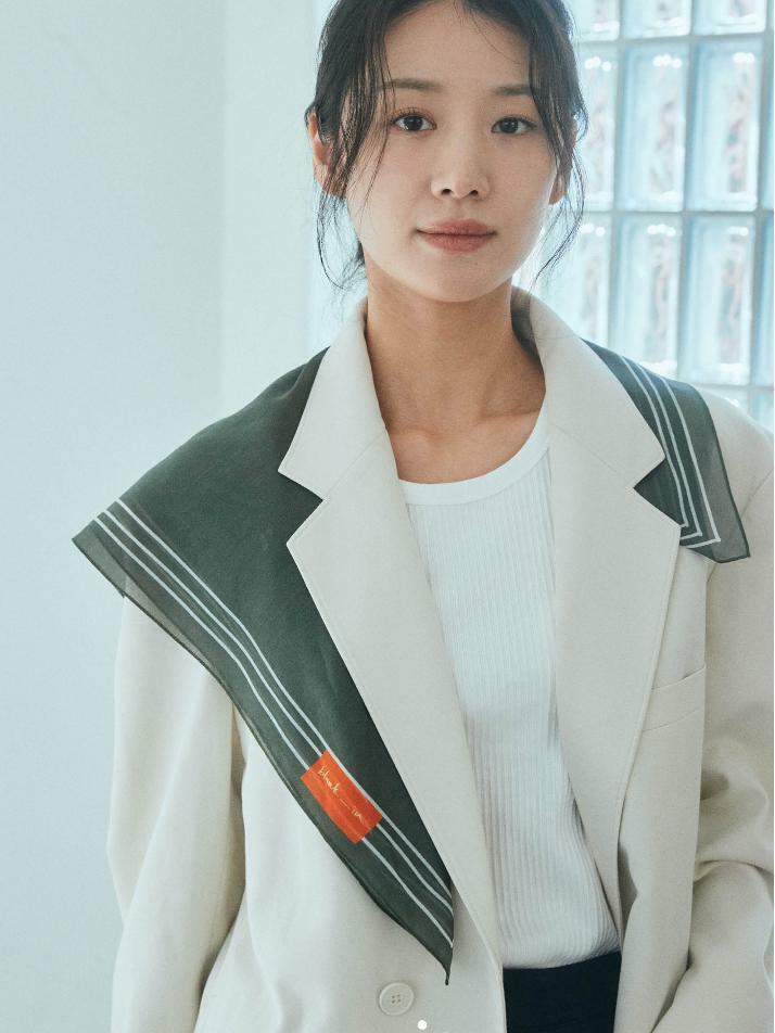 반다나_올리브노트 코튼 스카프