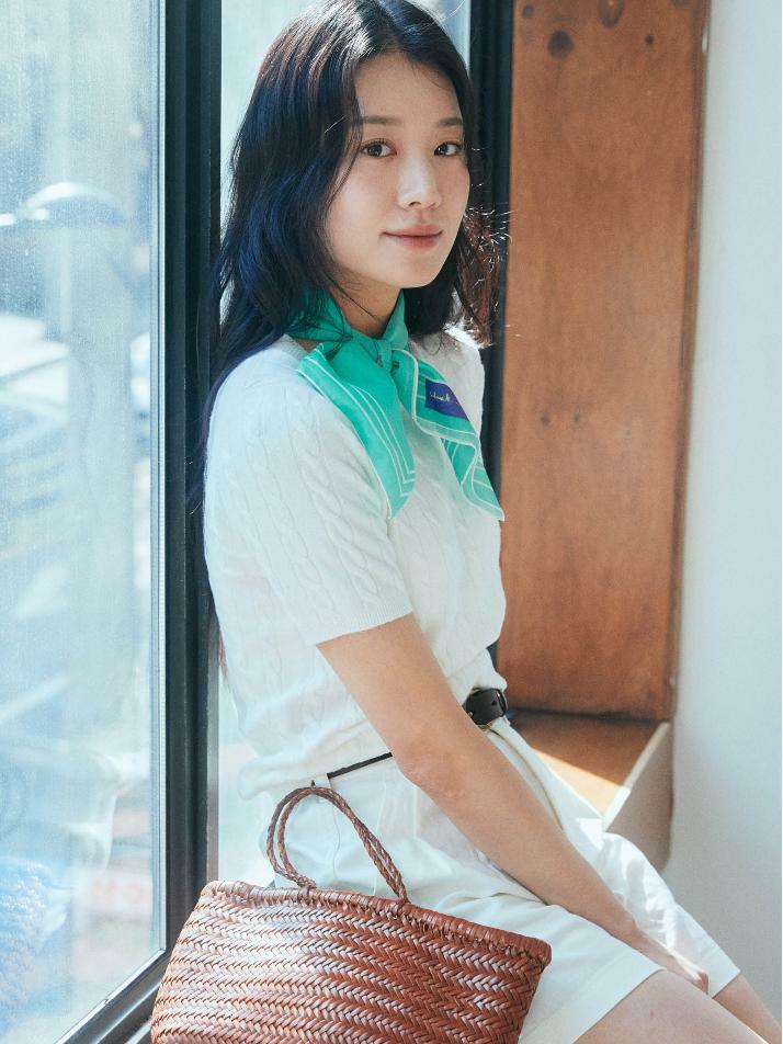 반다나_민트노트 코튼 스카프