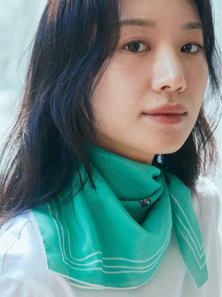 반다나_민트노트 코튼 스카프