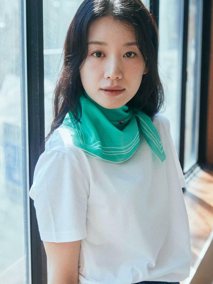 반다나_민트노트 코튼 스카프