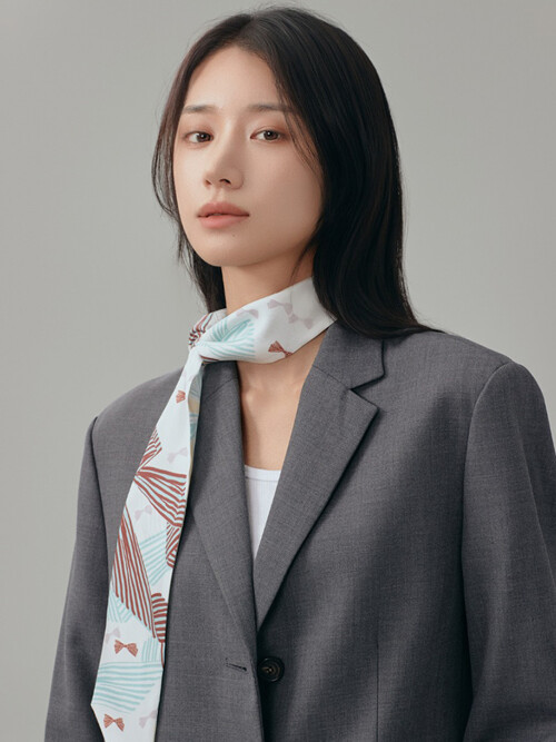 트윌리M_리본 블룸 스카프