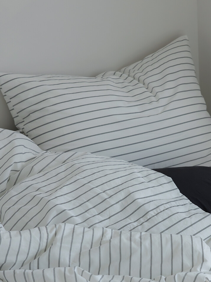 틴틴 스트라이프 60수 순면 베개커버