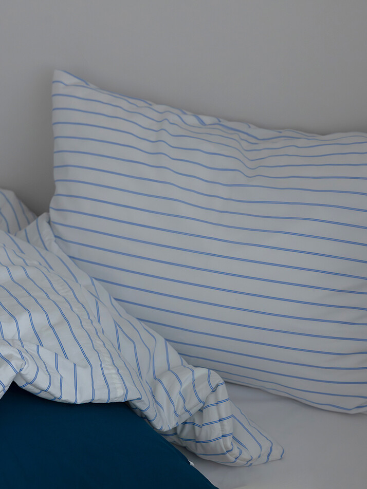 틴틴 스트라이프 60수 순면 베개커버