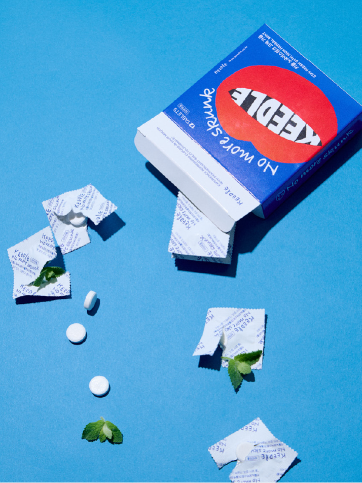 [키들] 고체가글 민트향 32개입 (No more skunk) 