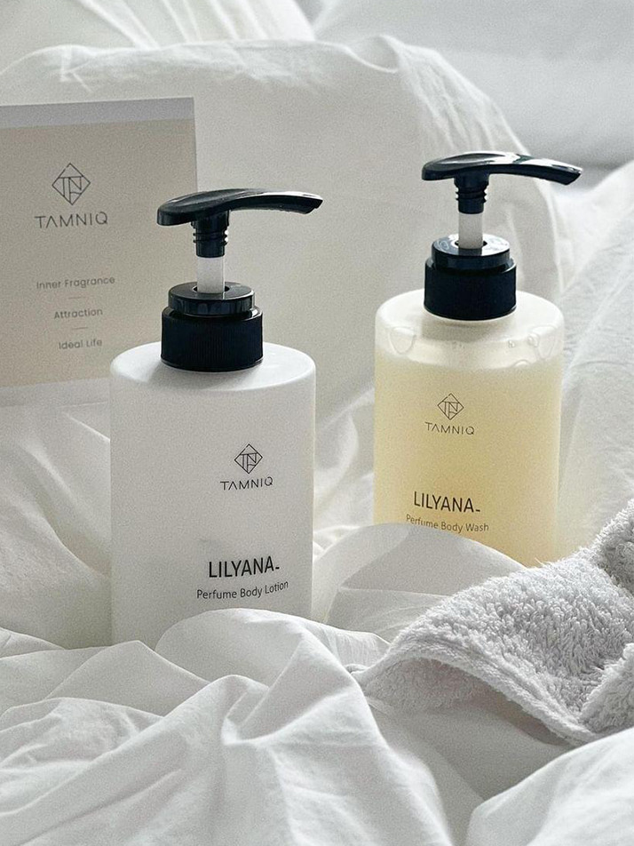 탐니크 퍼퓸 고보습 바디로션 + 퍼퓸 고보습 바디워시 500ml SET (쇼핑백 증정)