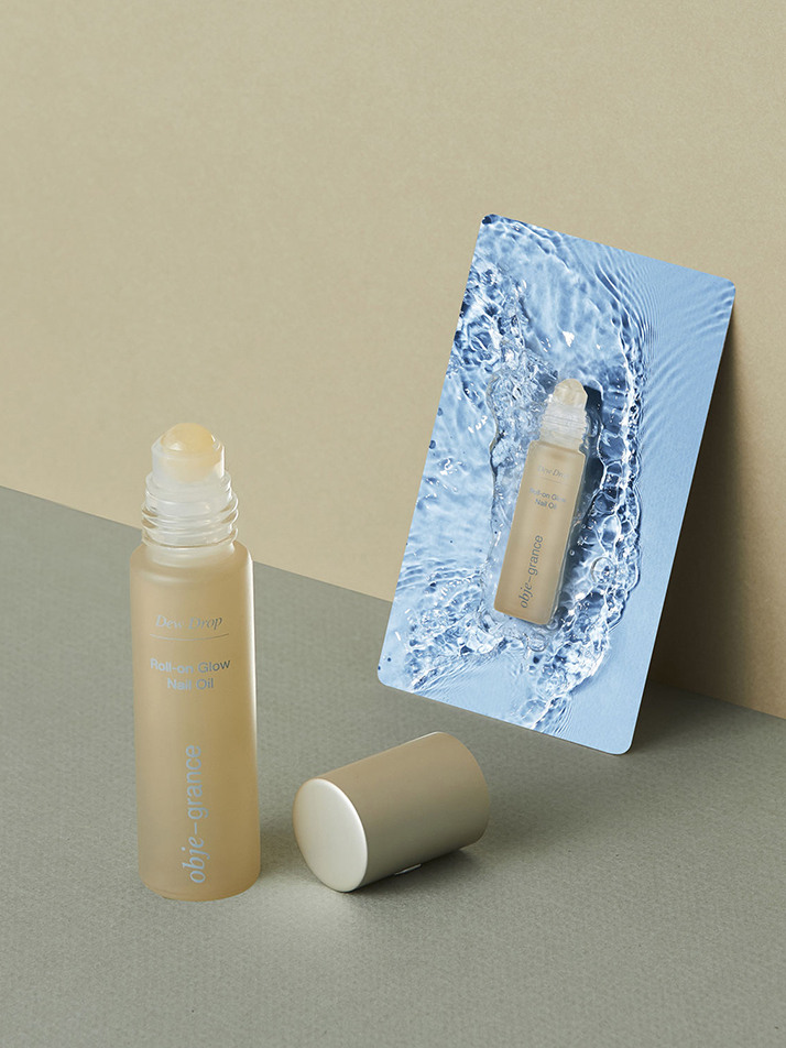 오브제그랑스 롤온 글로우 네일 오일 듀 드롭