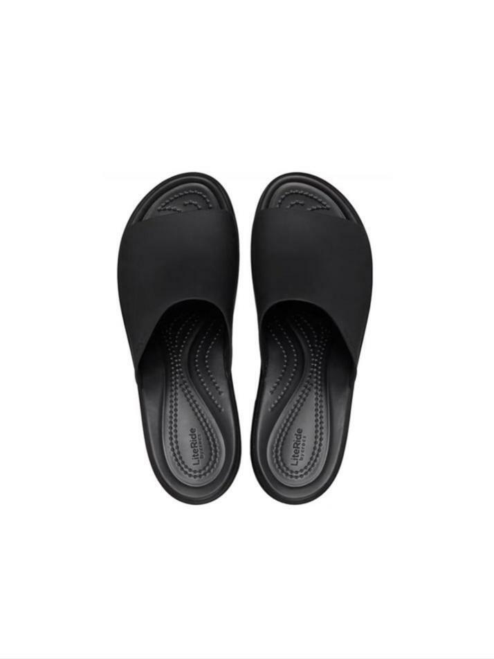 [크록스 정품] 브루클린 슬라이드 힐 여성샌들 209408-060