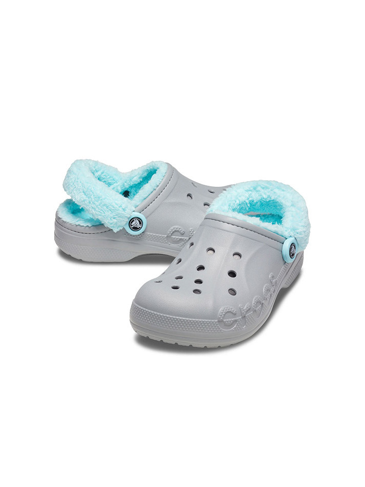 [크록스 정품] 바야 라인드 퍼즈 스트랩 클로그 공용 털샌들 206633-0IG