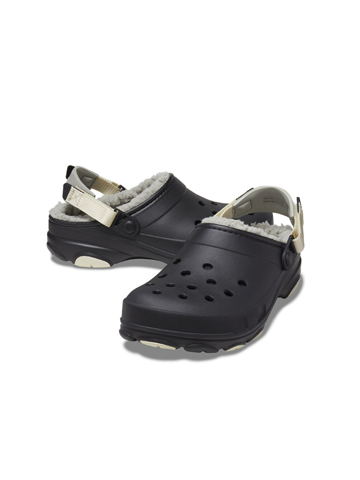 [크록스 정품] 올터레인 라인드 클로그 공용 털샌들 207936-001