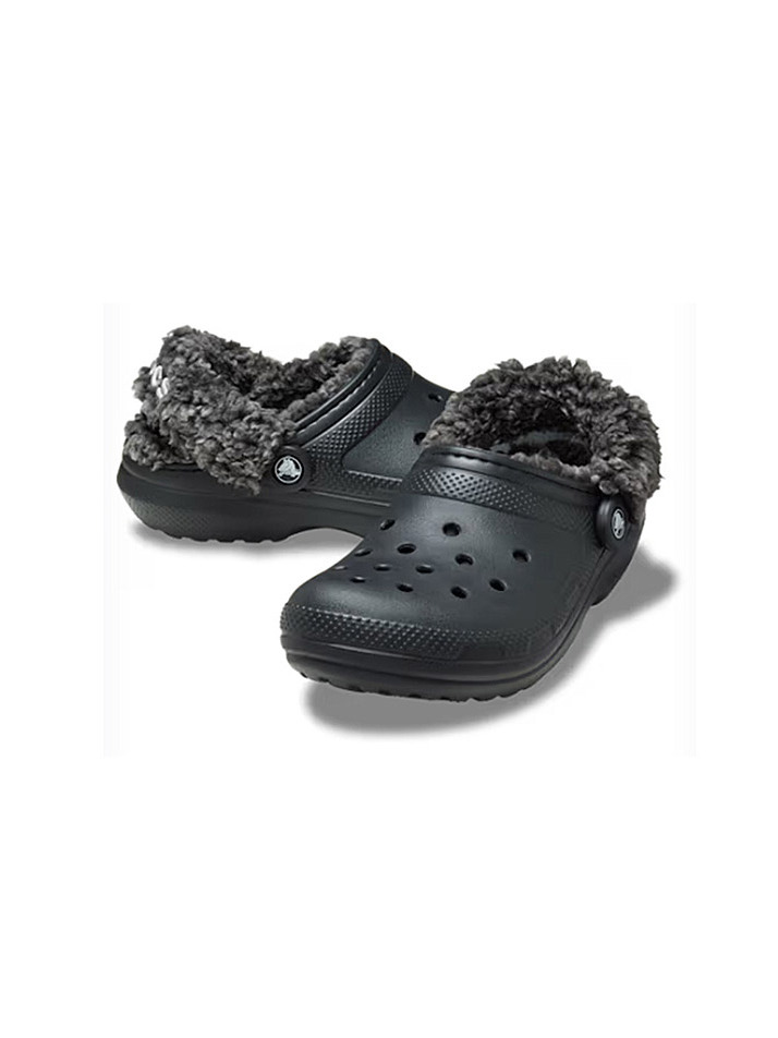 [크록스 정품] 클래식 플리스 라인드 클로그 공용 털샌들 211396-001