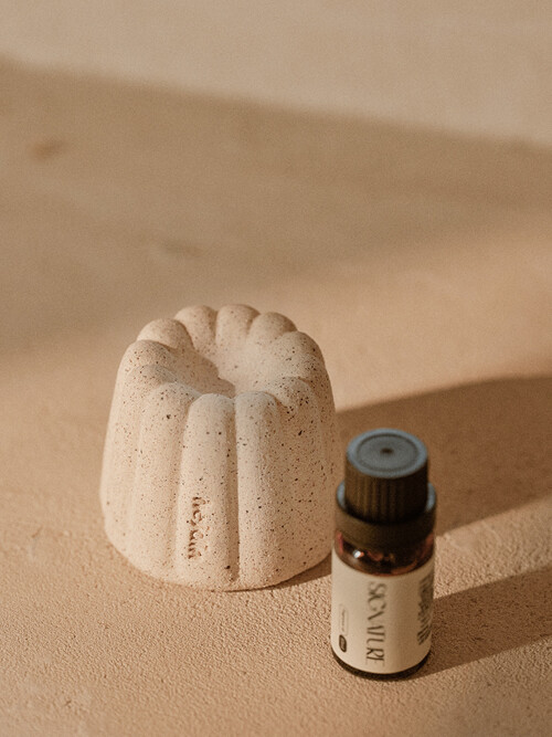 제주 화산석 도자기 블룸 디퓨저 세트