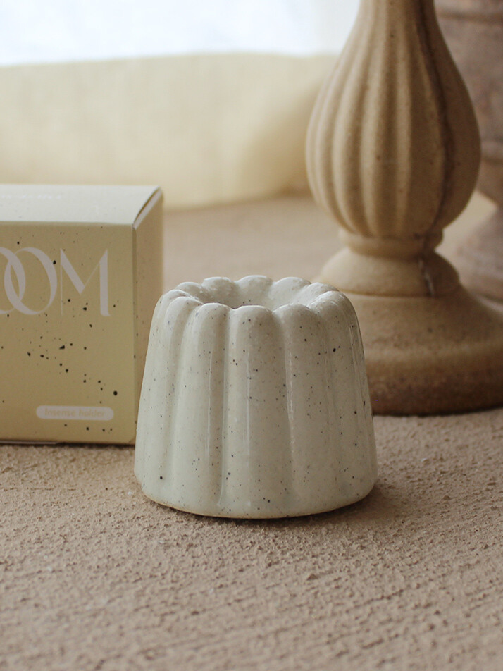제주 화산석 도자기 블룸 인센스 홀더