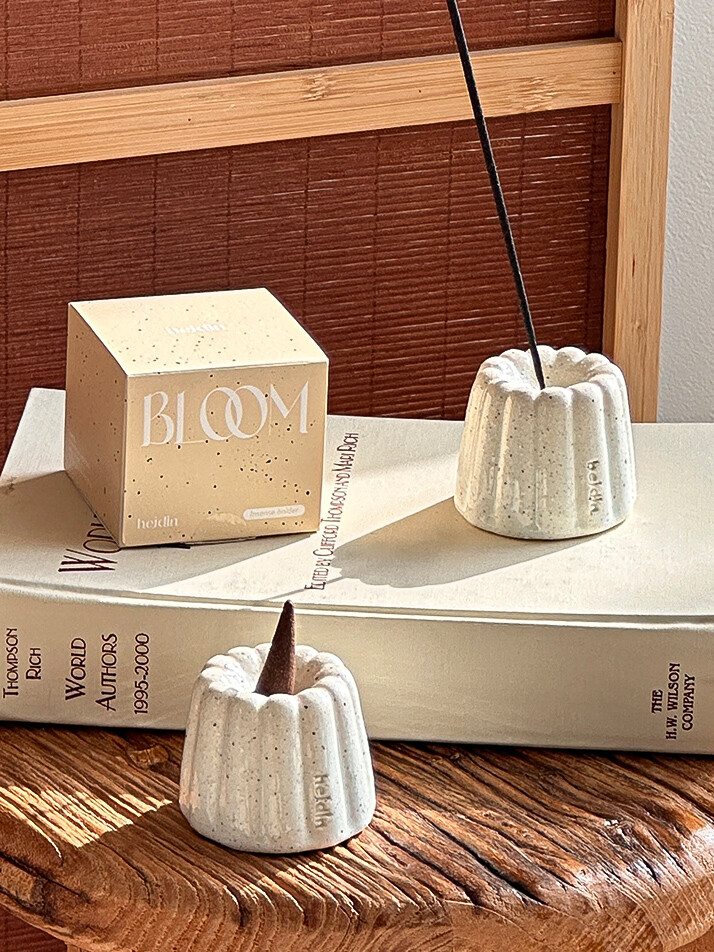 제주 화산석 도자기 블룸 인센스 홀더