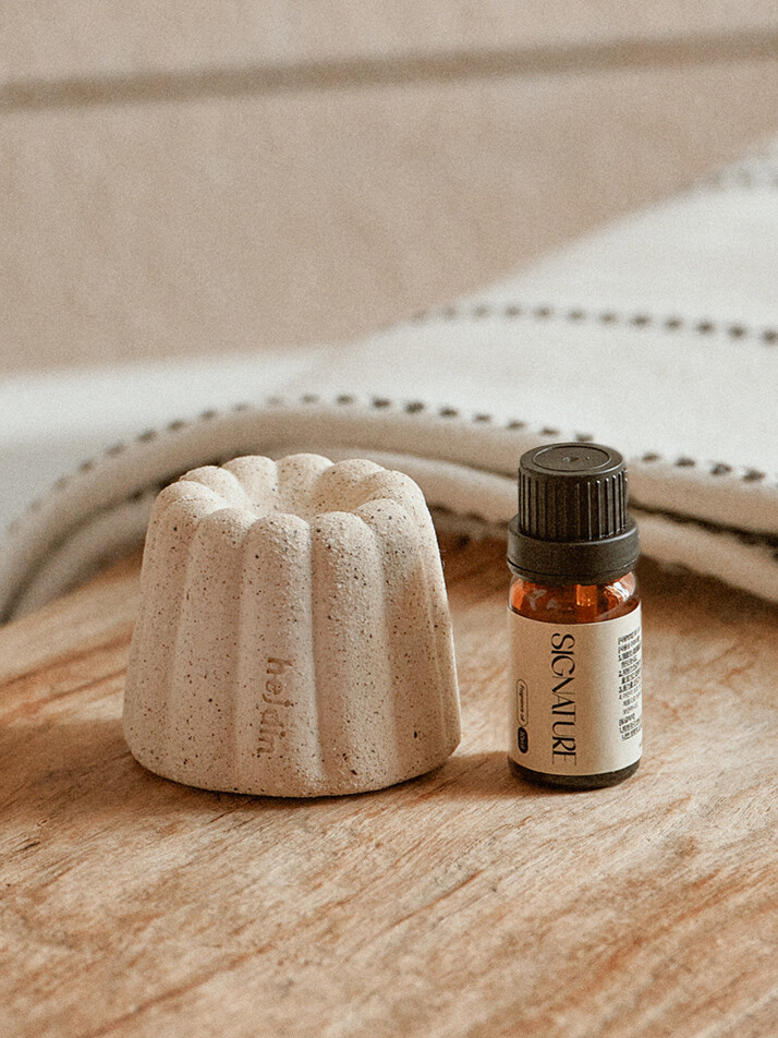 제주 화산석 도자기 블룸 디퓨저 세트