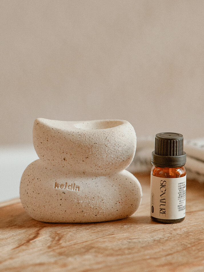 제주 화산석 도자기 플로우&아일랜드인센스홀더 디퓨저 3종 세트