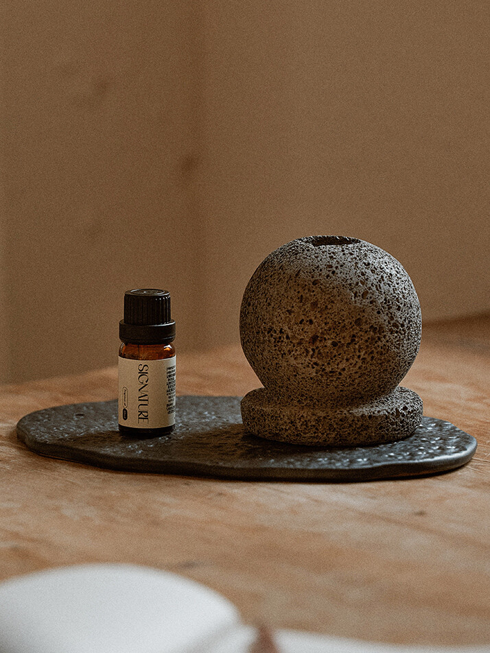 제주 화산석 스톤 선라이즈&아일랜드인센스홀더 디퓨저 3종 세트