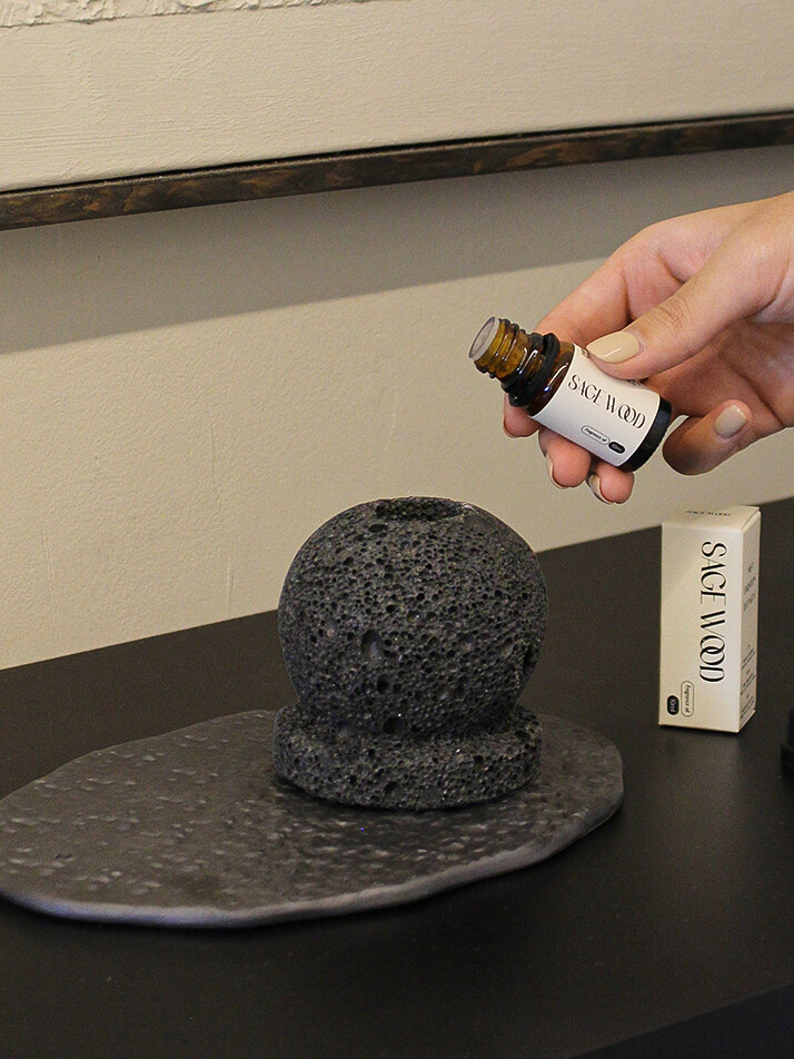 제주 화산석 스톤 선라이즈&아일랜드인센스홀더 디퓨저 3종 세트