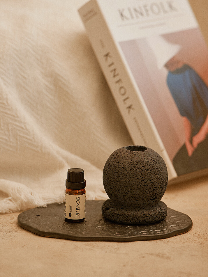 제주 화산석 스톤 선라이즈&아일랜드인센스홀더 디퓨저 3종 세트