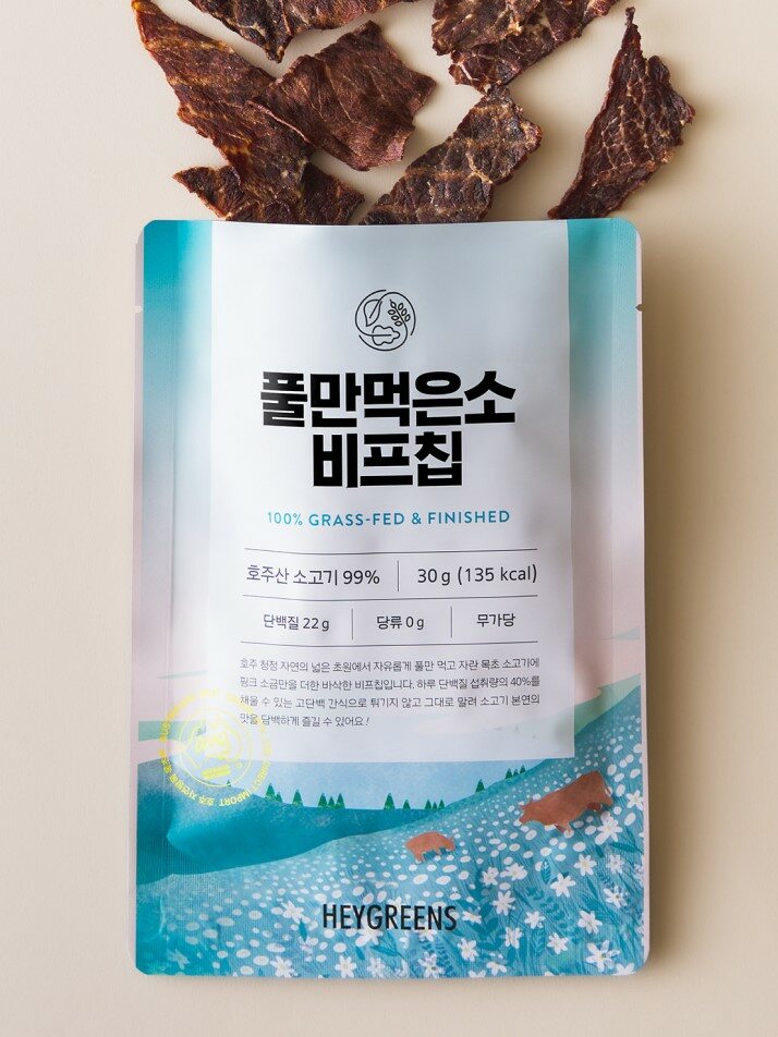 [헤이그린스 풀만먹은소] 비프칩 30g, 3개 SET, 호주산