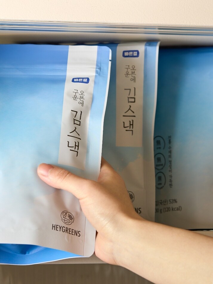 [헤이그린스 바른결] 오븐에 구운 김스낵 4개 SET, 국산