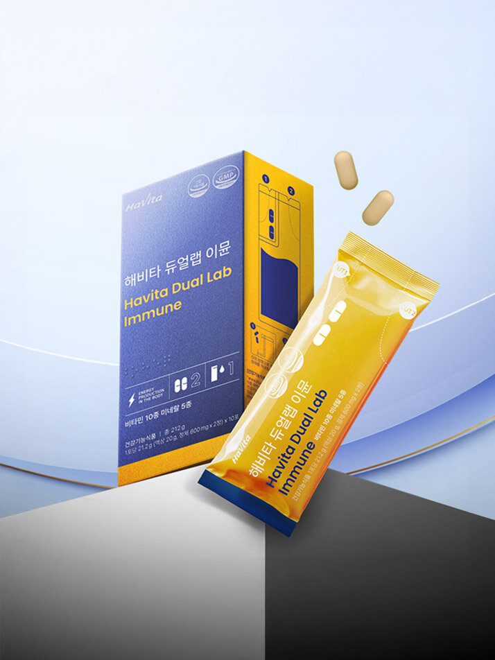 [10포 1박스] 해비타 듀얼랩 이뮨 비타민 건강기능식품 E4B305