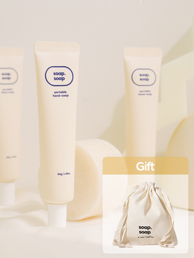 [파우치 증정] 소프소프 휴대용 핸드워시 30ml 3EA 세트