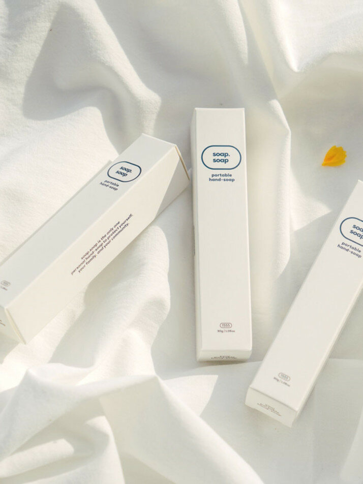 [파우치 증정] 소프소프 휴대용 핸드워시 30ml 3EA 세트