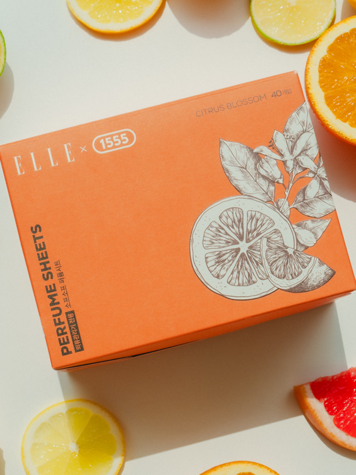 [엘르X일오오오] 소프소프 의류관리기전용 퍼퓸시트 시트러스 블라썸향 (40매)
